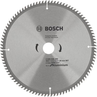 Kreissägeblatt Bosch Eco for Aluminium 254x30x3,0/2,2 z96 2608644395