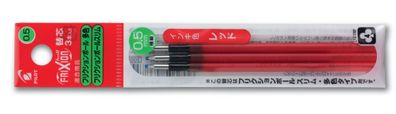 Pilot LFBTRF30EF3R-E Tintenrollermine FriXion 4 - 0,25 mm, rot, 3 er Pack