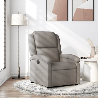 vidaXL Relaxsessel Taupe Stoff