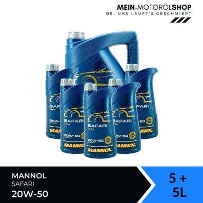 Mannol Safari 20W-50 5 + 5 Liter