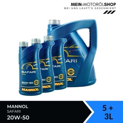 Mannol Safari 20W-50 5 + 3 Liter