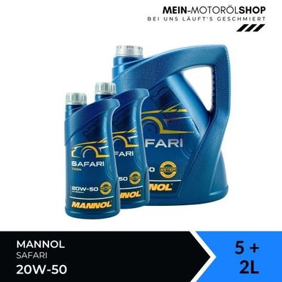 Mannol Safari 20W-50 5 + 2 Liter