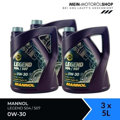 Mannol Legend 504/507 0W-30 3x5 Liter