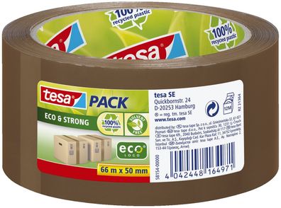 tesa® 58154-00000-00 Verpackungsklebeband tesapack® Eco & Strong - PP, 66 m x 50