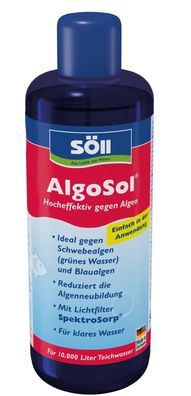 Söll Algenentferner 1 Liter Algosol für 20 Qbm Teichwasser