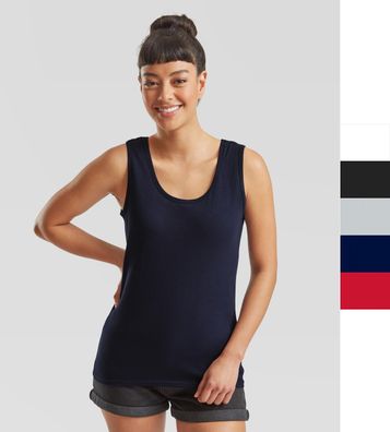 2er Pack Damen Tanktop Fruit of the Loom XS-2XL Lady-Fit Valueweight 61-376-0