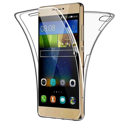 Huawei P8 Full Cover Silikon 5,2" TPU 360° Transparent Schutzhülle