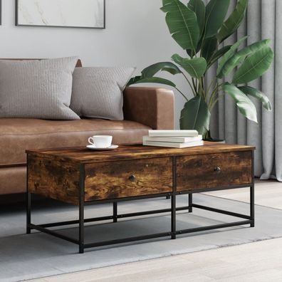 vidaXL Couchtisch Räuchereiche 100x51x40 cm Holzwerkstoff