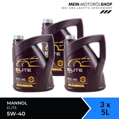 Mannol Elite 5W-40 3x5 Liter