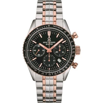 Revue Thommen - Armbanduhr - Herren - Chrono - Automatik - Aviator - 17000.6157