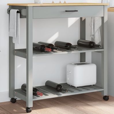 vidaXL Küchenwagen MONZA 84x40x90 cm Massivholz Kiefer
