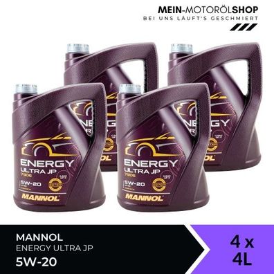 Mannol Energy Ultra JP 5W-20 4x4 Liter