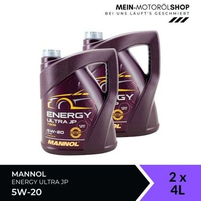 Mannol Energy Ultra JP 5W-20 2x4 Liter