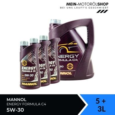 Mannol Energy Formula C4 5W-30 5 + 3 Liter