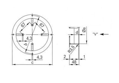 EBM Wandring D=300mm saugend (V) 52547-2-4037