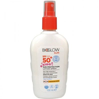 BIO GLOW Sun Lotion Spray Kids LSF 50 100 ml