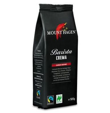 MOUNT HAGEN 3x Mount Hagen Bio FT Röstkaffee Barista, ganze Bohne 500g