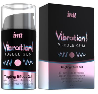 intt Liquid Vibration Bubble Gum 15ml - Gel mit koestlichem Kaugummi-Aroma