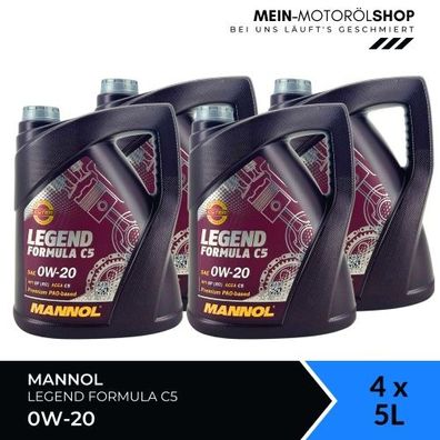 Mannol Legend Formula C5 0W-20 4x5 Liter