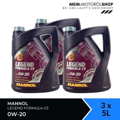 Mannol Legend Formula C5 0W-20 3x5 Liter