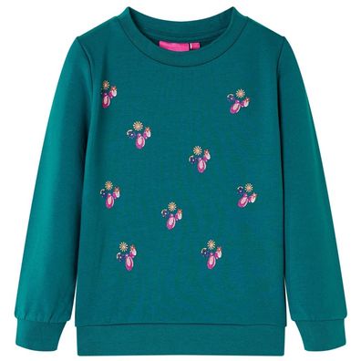 Kinder-Sweatshirt Dunkelgrün 104