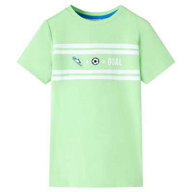 Kinder T-Shirt Neongrün 140