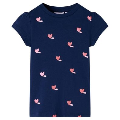 Kinder-T-Shirt Marineblau 92