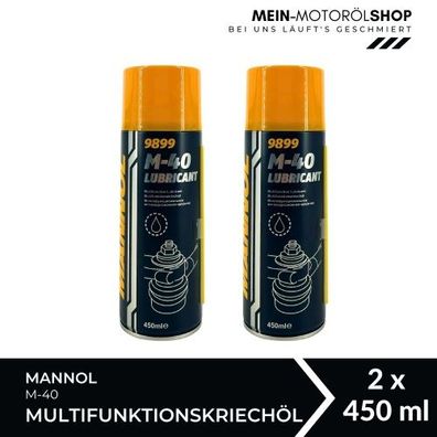 Mannol M-40 Lubricant Multifunktionskriechöl Universalöl 2x450 ML