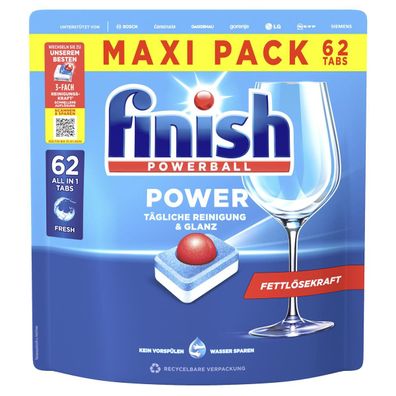 FINISH Spülmaschinentabs Power All in 1 Regular 3283901 62St