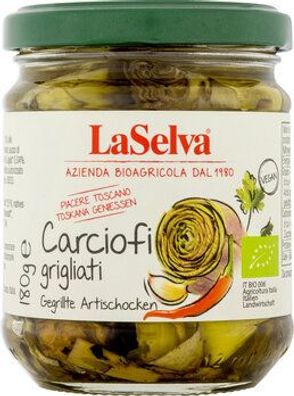 LaSelva Artischocken gegrillt in Öl, mit Knoblauch und Peperoncini 180g