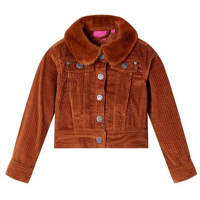 Kinderjacke Cord Cognac 104