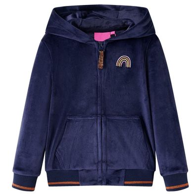 Kinder-Kapuzenjacke Marineblau 104