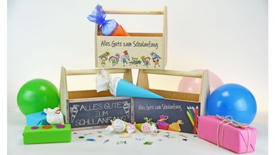 Geschenkverpackung zum Schulanfang/Einschulung Körbchen