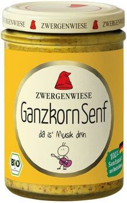 Zwergenwiese Ganzkorn Senf 160ml