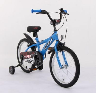 18 Zoll Fahrrad Kinder Jungen Mädchen Kinderfahrrad Rad Bike VPER BLAU