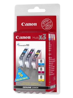 Canon 0621B029 Canon CLI-8 C/M/Y Multi Pack