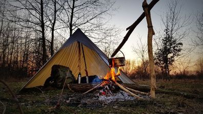 Bushmen Ultralight tarp 3 x 3 green Reise