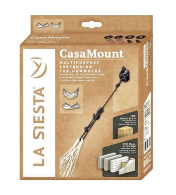 La Siesta CasaMount Black - Montageset fér Hängematten Montagematerial