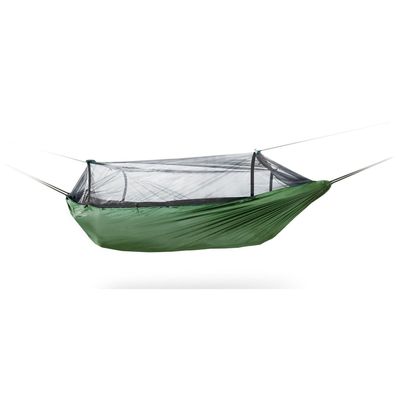 DD Hammocks DD Frontline Forest grén atmungsaktive Reisehängematte mit Moskiton