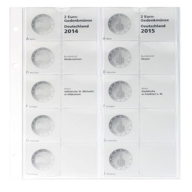 Lindner Nachtragsblatt 2 Euro 2014/2015, Niedersachsen/Hessen