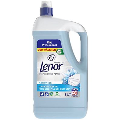 Lenor 8001090214362 Professional Weichspüler Konzentrat "Aprilfrisch", 5 L