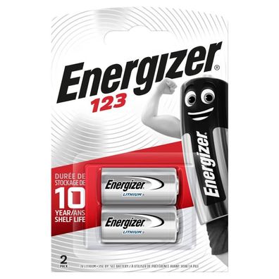 Energizer E300783702 Batterie EL123AP / CR17345 Lithium Photo 3Volt 2 Stück