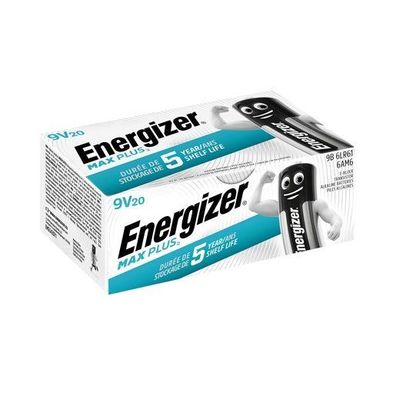 Energizer E301323203 Batterie Max E-Block 9V 20 Stück weiß/blau