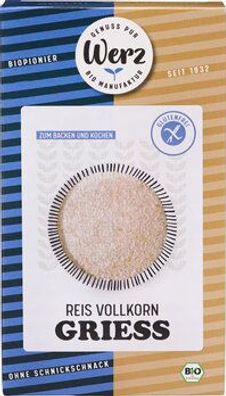 Naturkornmühle Werz Reis Vollkorn Grieß, glutenfrei 250g