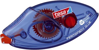 tesa® 59090-00005-03 Kleberoller Einweg - permanent, 8,5 m x 8,4 mm, blau