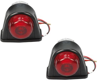 2x Set SeitenmarkierungsLeuchten 12V BegrenzungsLeuchten Anhänger PKW EPrüfz