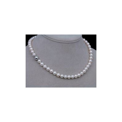 Luna-Pearls Akoya Perlenkette mit Brillantverschluss 0,05ct