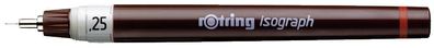 Rotring 1903398 Tuschefüller Isograph - 0,25 mm, schwarz