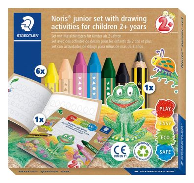 Staedtler® 61 C1 Wachsmalstifte Noris® junior - Malset 6 Stifte, Bleistift und