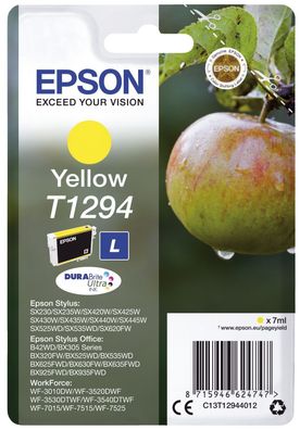 Epson C13T12944012 Original Epson Tintenpatrone gelb (C13T12944012, 1294, 12944012)